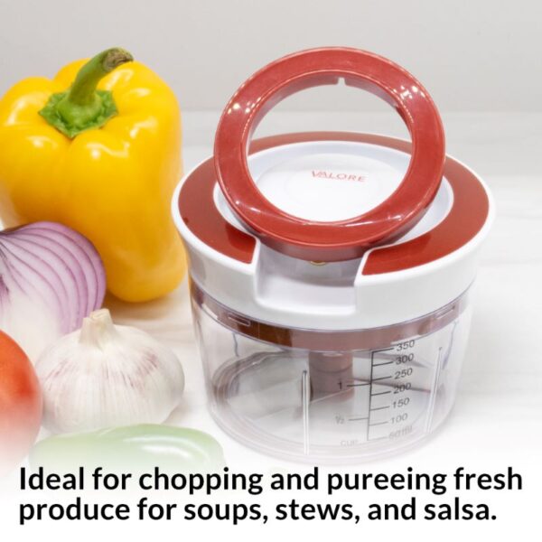 Food Chopper 870 ml Pull String Multi-Function VTF1101 - Image 2