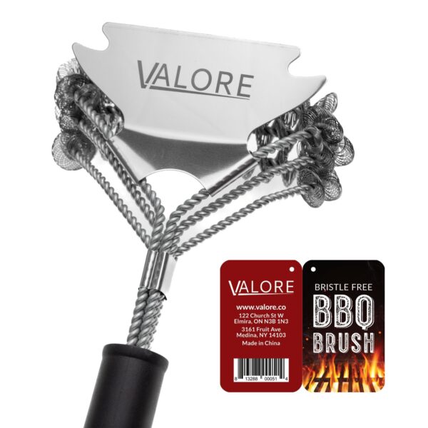 16″ Bristle Free BBQ Brush and Scraper Valore - Image 2