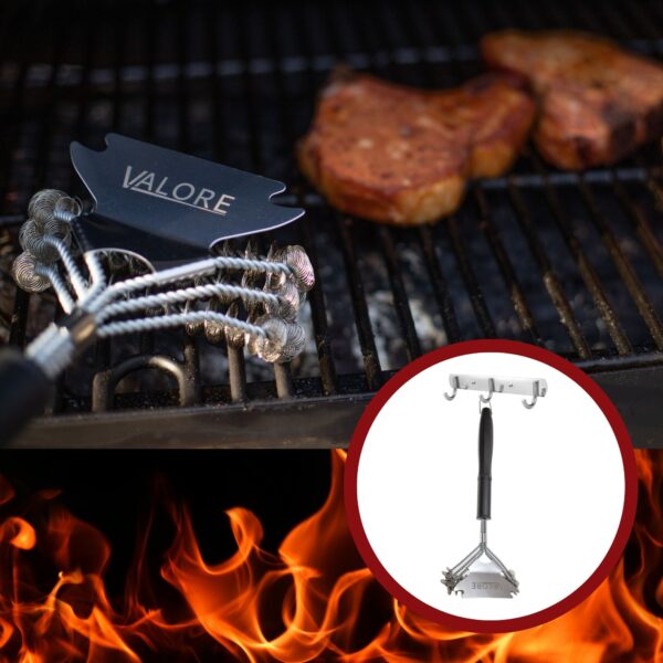16″ Bristle Free BBQ Brush and Scraper Valore - Image 6