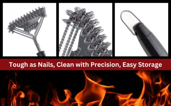 16″ Bristle Free BBQ Brush and Scraper Valore - Image 8