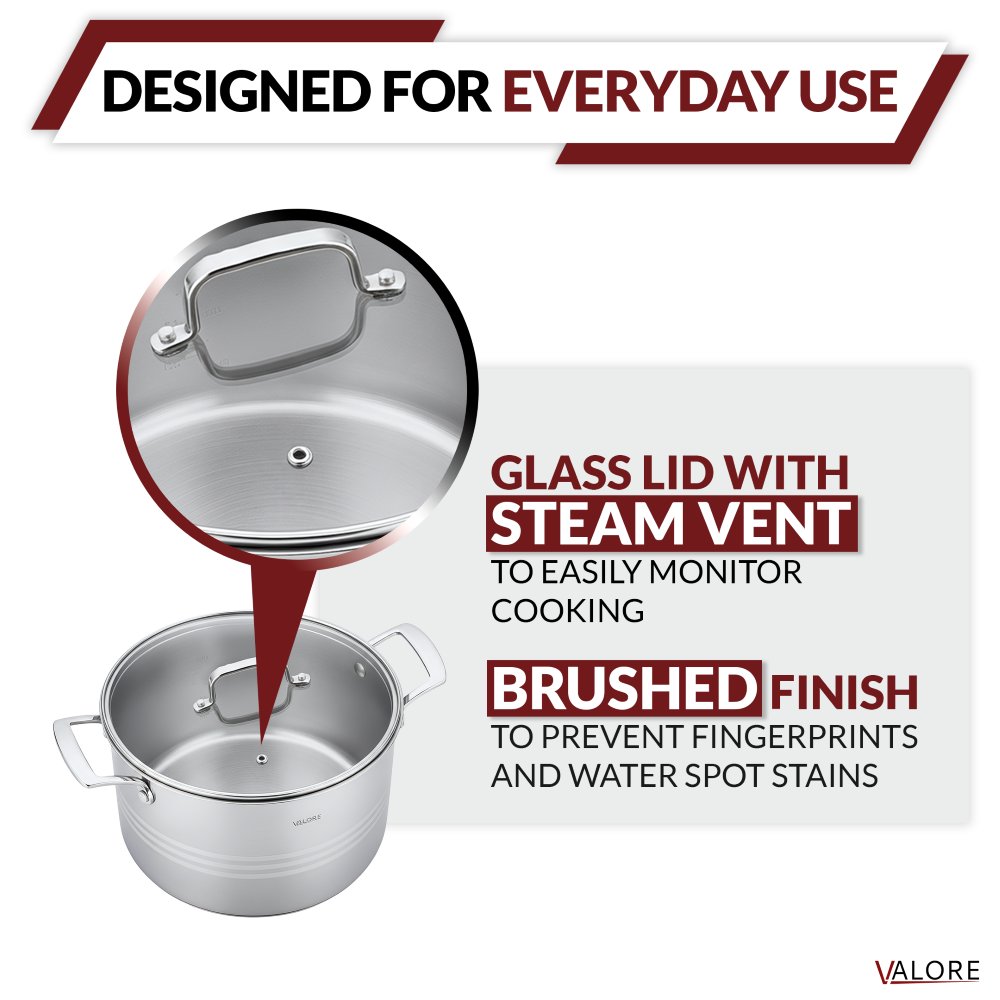 Valore Stock Pot 5-Ply