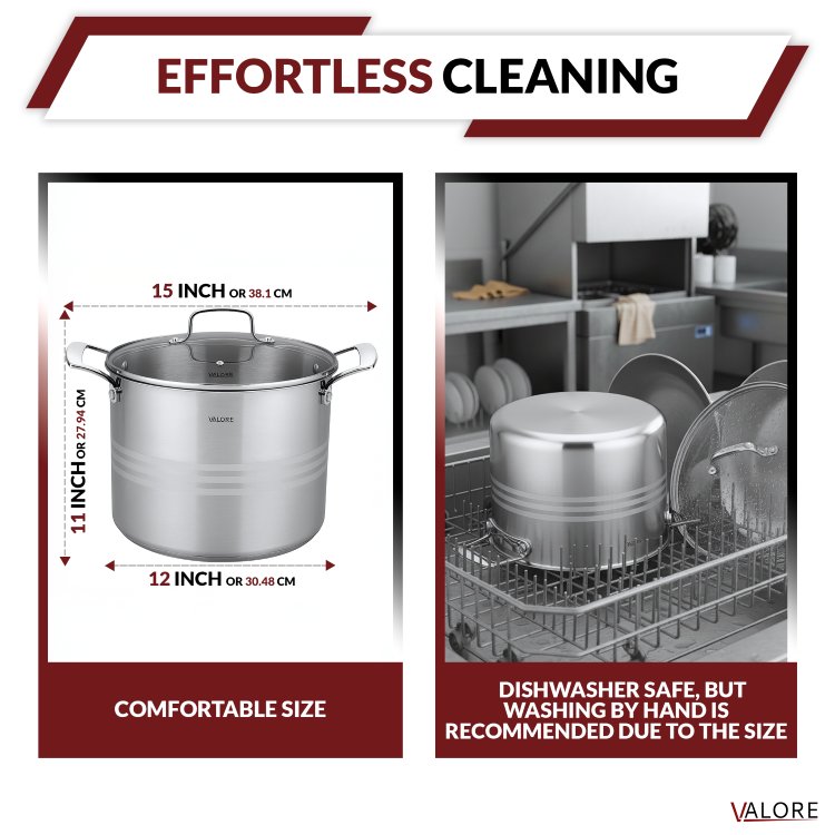 Valore Stock Pot 5-Ply
