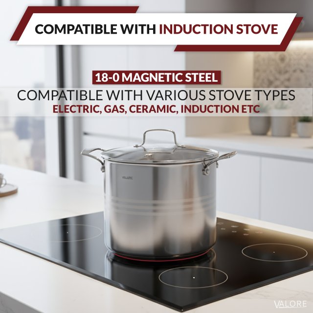Valore Stock Pot 5-Ply