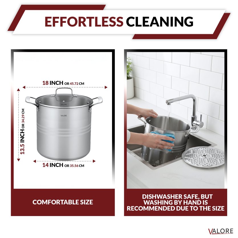 Valore Stock Pot 5-Ply